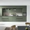 contur küchenzeile grifflos modern eukalyptus Contur Kuechenzeile modern Gruen
