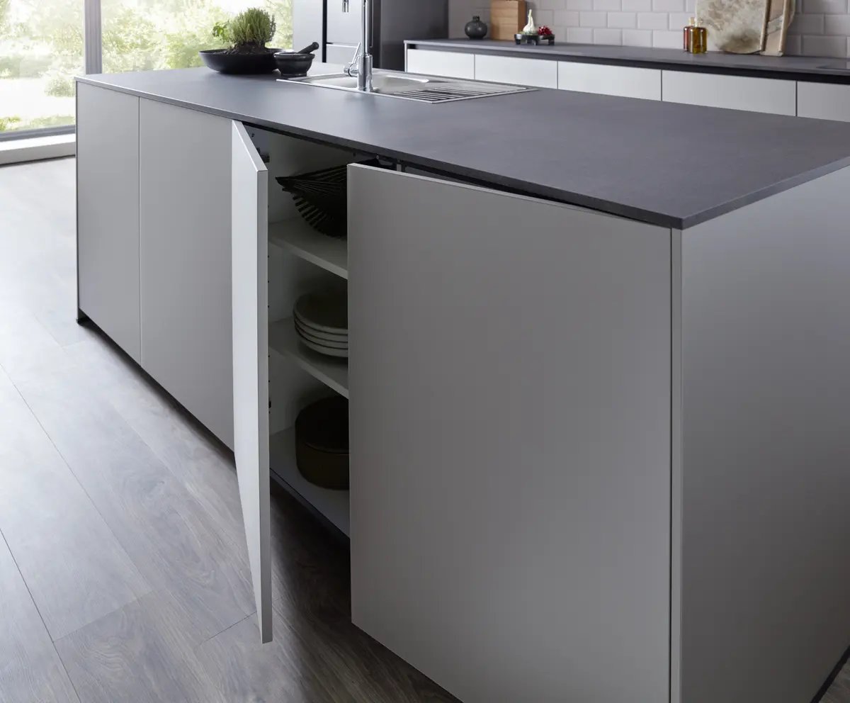 Contur Inselküche Taupe matt 06