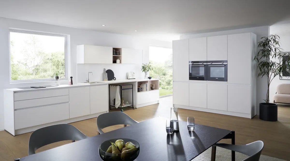 Contur Küchenzeile modern Kristallweiß 01